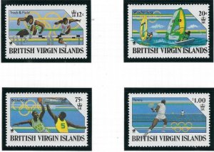 British Virgin Is 608-11 MNH 1988 Olympics (fe3812)