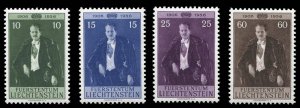 Liechtenstein #303-306 Cat$17.50, 1956 Prince Franz Joseph, set of four, neve...