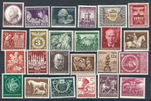 Germany 24 Different Semi-Postals MNH VF 1941-44 SCV $31.95