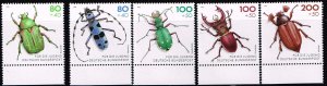 Germany 1993, Sc.#B745-749 MNH Beetle