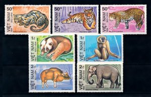 [94815] Vietnam 1984 Wild Life Tiger Panther Monkey Elephant  MNH