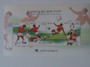 KOREA-WORLD CUP SOCCER-JAPAN'2002 FIFA -S/S MNH VF WE SHIP TO WORLDWIDE