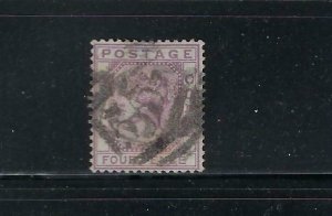 GOLD COAST SCOTT #7 1876-79 - 4p (RED VIOLET ) PERF 14 - WMK 1- USED