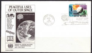 F2207   UNITED NATIONS   FDC # 257      Peaceful Uses of Space