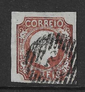 PORTUGAL 1855 King Pedro V 5r red-brown a - 41769