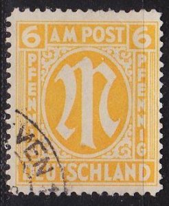 GERMANY Alliiert AmBri [1945] MiNr 0013 B ( O/used ) [02]