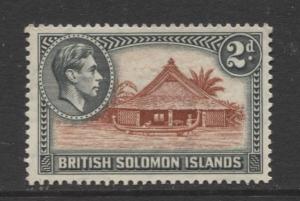 Solomon Is. - Scott 70 - KGVI Definitive -1939 -MNH - Single 2p Stamp