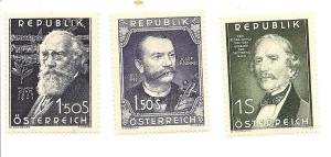 Austria 577-579 MNH
