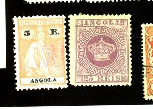 ANGOLA 12 136 MINT FVF NG Cat $18