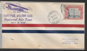 #C11 on NATIONAL AIR TOUR.ST. PAUL MINN. OCT/18/1929 Cover (11748)