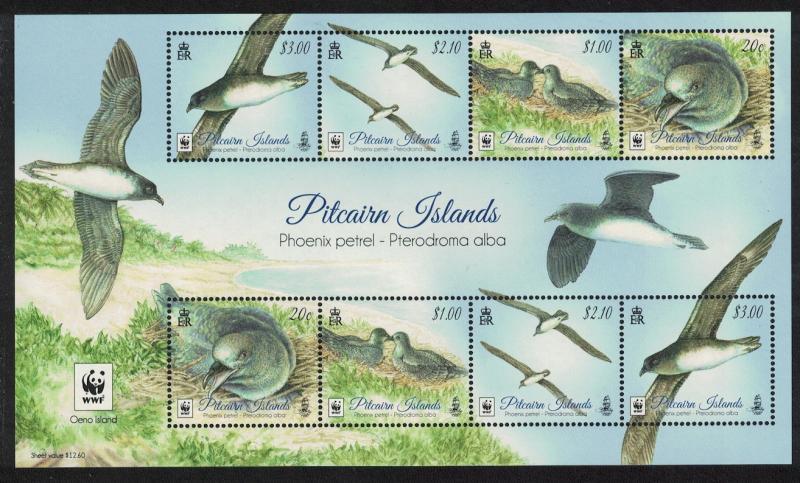 Pitcairn WWF Phoenix Petrel Birds MS SG#MS967