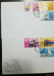 O) 2018  SPANISH ANTILLES, BICYCLE. MOTORCYCLE -SHIP-BUS-CAB. TRANSPORTATION OF 