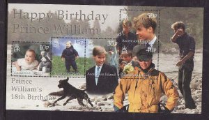 Ascension-Sc#759-Unused NH sheet-Prince William-18th birthday-2000-