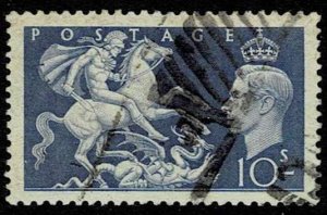 Great Britain 1951,Sc#288 used, King George VI - St. George and the Dragon