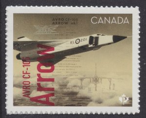 Canada 3175 Canadian in Flights AVRO CF-105 Arrow P single MNH 2019