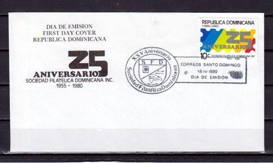 Dominican Rep., Scott cat. C309. Philatelic Society issue. First Day cover