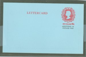 New Zealand  1979 10c + 4c letter card, roulette 5