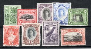 Tonga 1942-49 set to 5s SG 74-82 MLH/MM