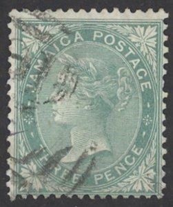 Jamaica Sc# 9 Used (c) 1870-1873 3p Queen Victoria