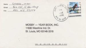 United States A.P.O.'s 25c Grosbeak Flora and Fauna 1990 Army Postal Service,...