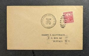 1927 SS President Roosevelt Sea Post Cover to Buffalo NY