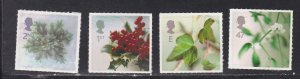 Great Britain # 2081-2084, Christmas - Flowers, Mint NH, 1/3 Cat..