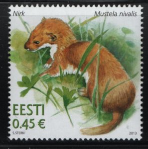 Estonia 2013 MNH Sc 733 45c Least weasel