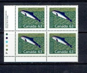 CANADA - 1990 HARBOUR PORPOISE - PERF 13.1 - LLPB - SCOTT 1176a - MNH