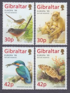 1999 Gibraltar 852-855 Europa Cept - Fauna 8,00 €