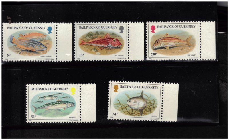 Guernsey Scott 308-312 MNH