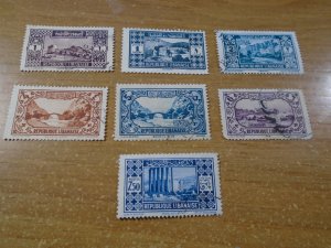 Lebanon  #  119-20/123/125/127-29  MH/ used