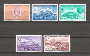 TONGA 1961 SG 115/9 MNH