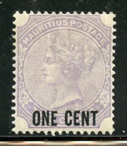 Mauritius # 89, Mint Hinge, CV $  2.75