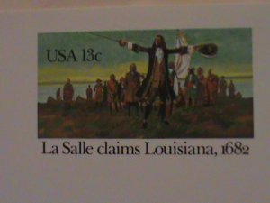 ​UNITED STATES-1982-LA SALLE CLAIMS LOUISIANA-1682-MNH POST CARD-VERY FINE