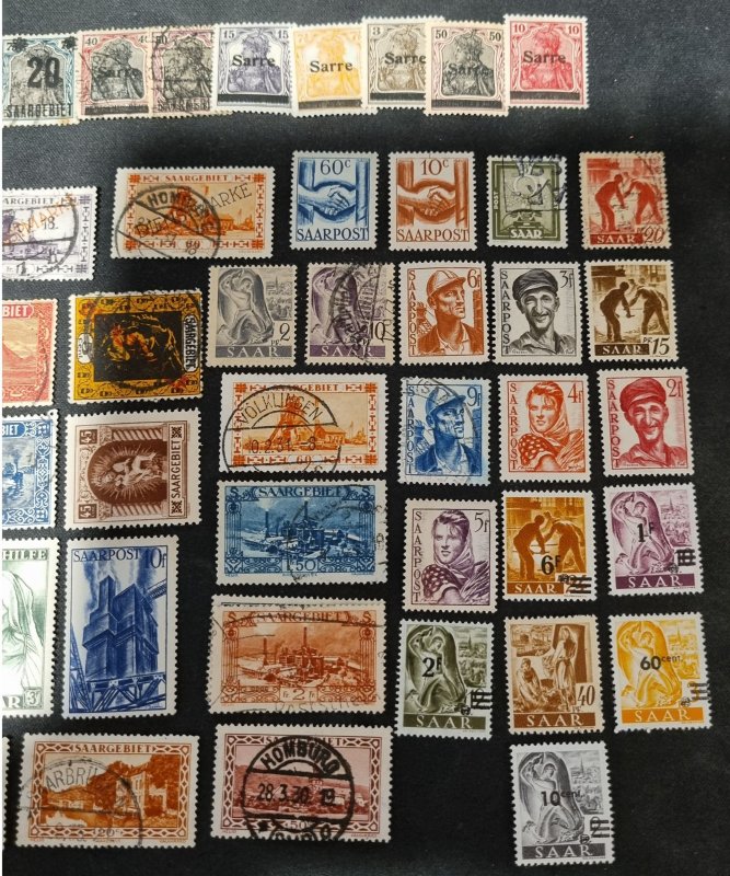 germany saar stamps - great lot #699 mint and used