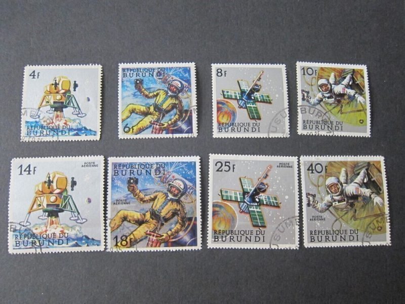 Burundi 1968 Sc 236-9,C62-5 space set FU