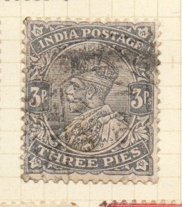 India 1911-22 Early Issue Fine Used 3p. 085112