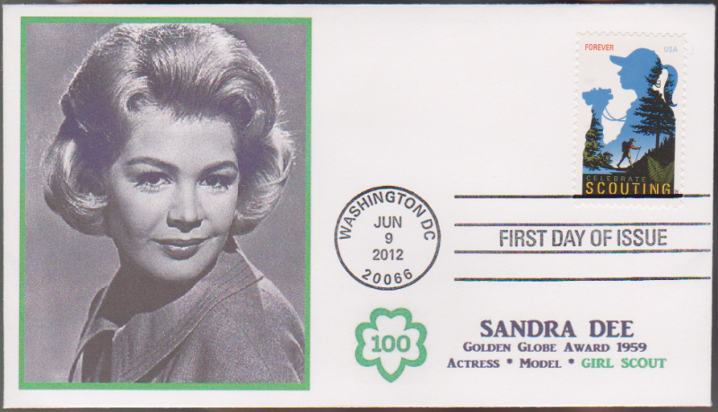 2012 Girl Scouting First Day Cover SANDRA DEE FDC #J011