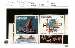 Canada, Postage Stamp, #770a, 772a Mint NH, 1978 (AB)