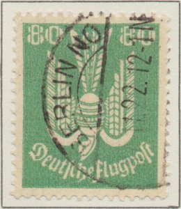 Germany Airmail Deutsche Flugpost 80 pf Weimar Republic SG #222 1922
