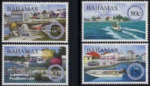 Bahamas 2000, Fishing villages 4v, MNH