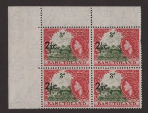 Mint Never Hinged SC64 SG61ab 2 1/2c on 3d T1 Block of 4 Top Left with Variet...
