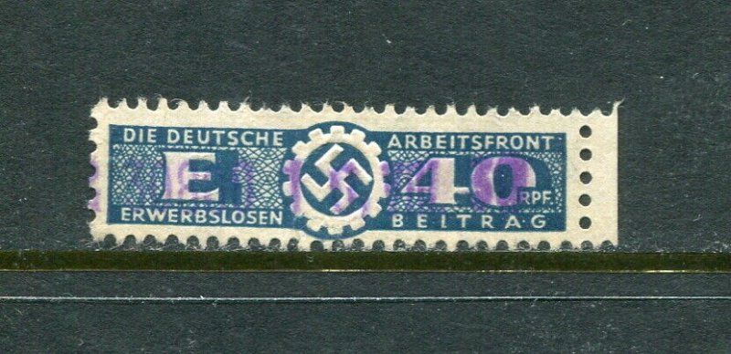 x07 - GERMANY 1930s-40s Arbeitsfront REVENUE Stamp. Used