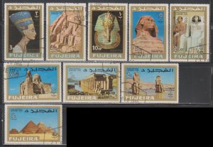 Fujeira,  Stamp Expo Cairo (MI# 49-57) CTO SET