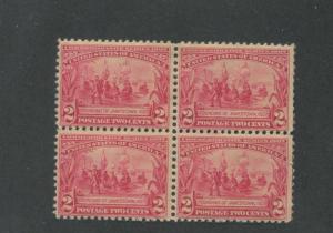 1907 US Stamps #329 Mint Never Hinged F/VF Block of 4 Jamestown Exposition Issue