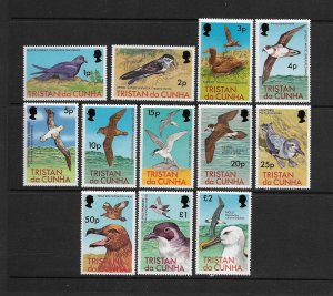 BIRDS - TRISTAN DA CUNHA #222-33  MNH