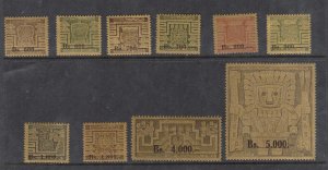 Bolivia #433 - #450 VF Mint Set