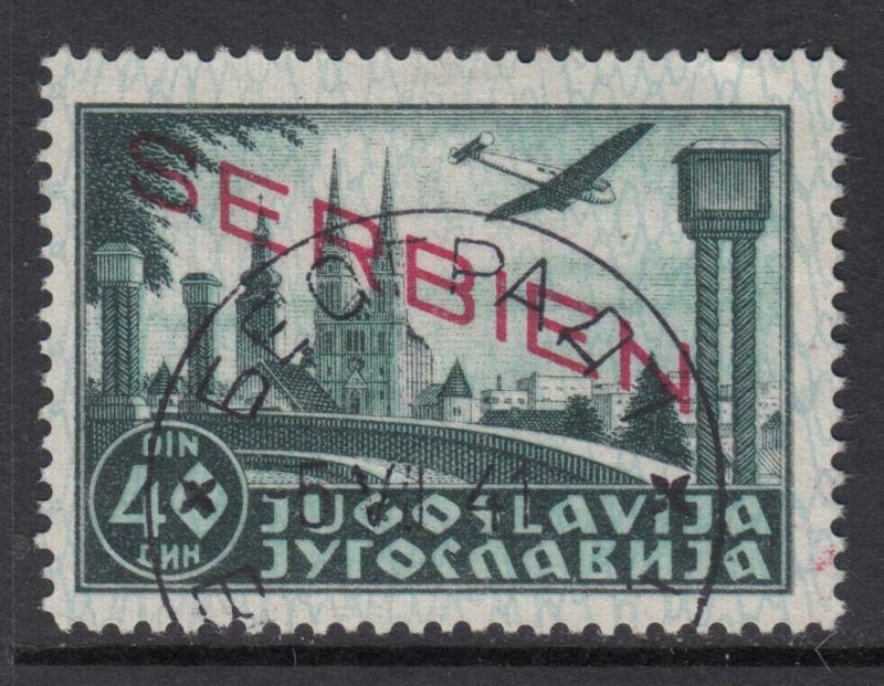 GERMANY - REICH 1941-1945 occ SERBIEN Mi 24 cat 1000$ very fine used