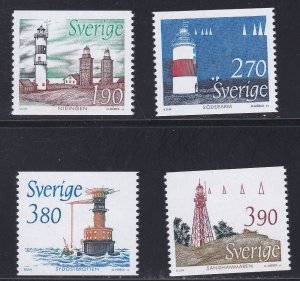 Sweden # 1719-1722, Lighthouses, Mint NH, 1/2 Cat.