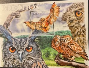 GUINEA BISSAU 2011. Owls. 1 HB x 1v. NHM-